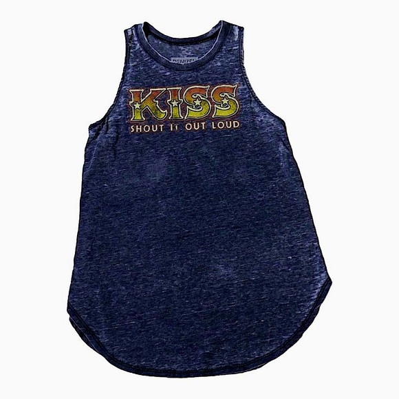 Levi's Tops - Denizen Levis x Kiss Shout It Out Loud Distressed Tank Top Size Medium